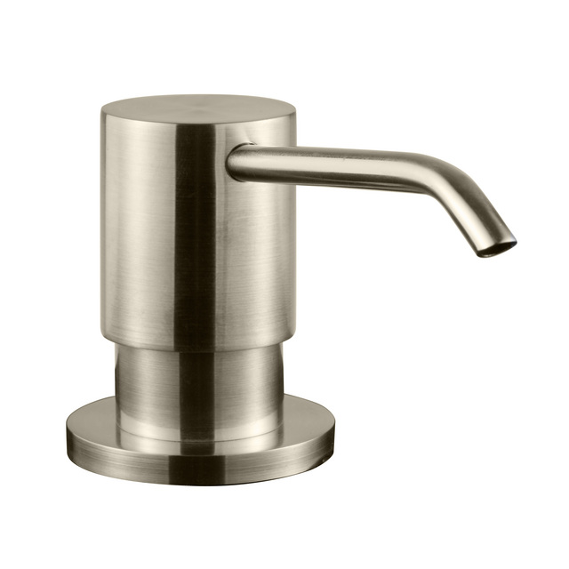 DISKMEDELPUMP RUND BI228 BÄNKMONT 28MM HÅL BRUSH NICKEL | Beijerbygg Byggmaterial